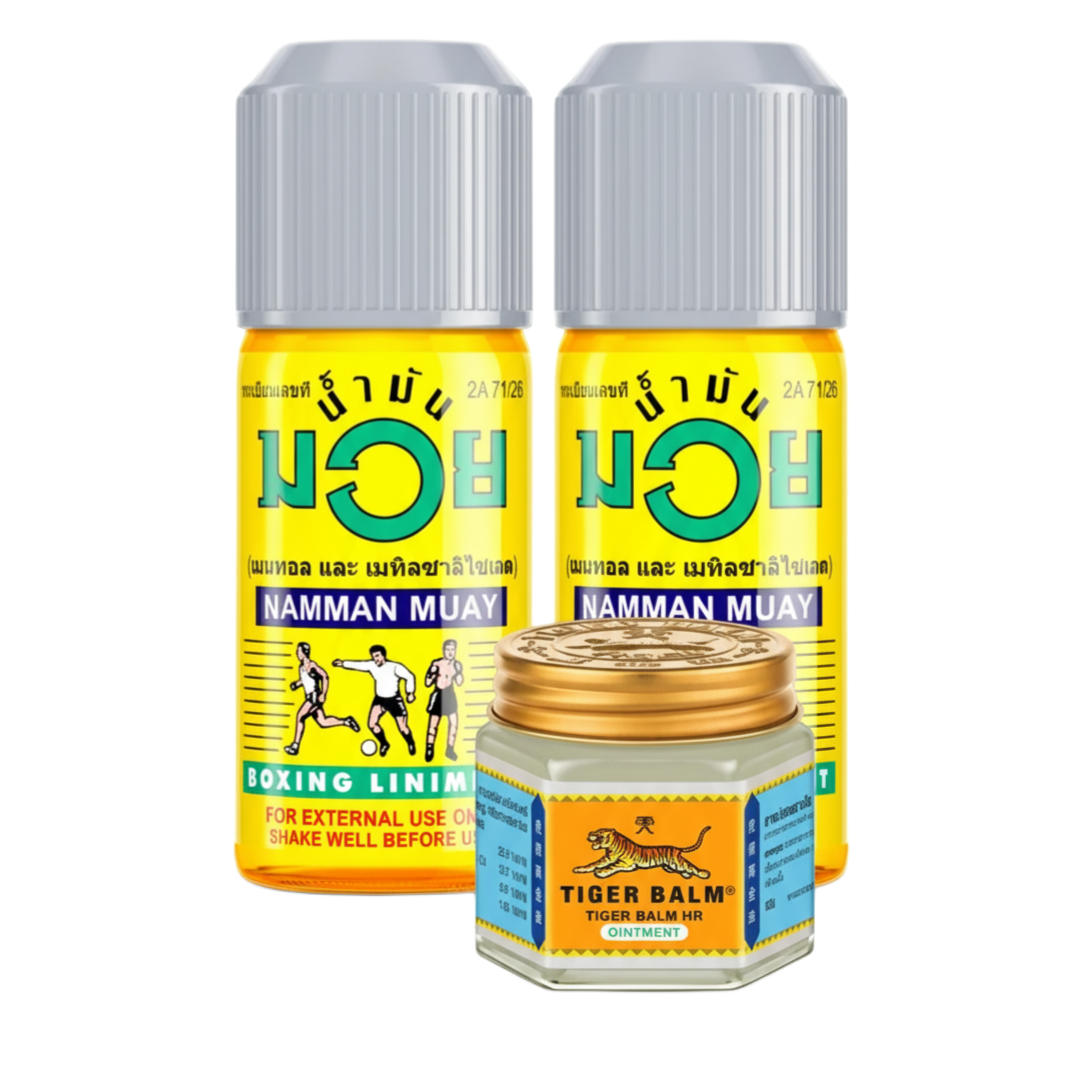 RECOVERY KIT – Namman Muay Thai Oil & Tiger Balm for Muscle Relief, Warm-Up & Faster Recovery