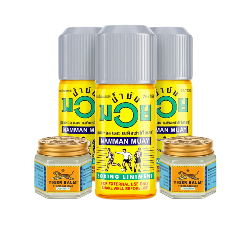 ULTIMATE RECOVERY KIT  – Complete Athlete Recovery with Namman Muay Oil & Tiger Balm Muscle Relief Pack